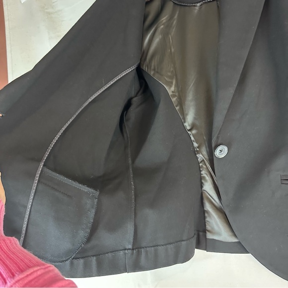 STUDIO BY TORRID Women’s Size 0X 12 Blazer Suit Jacket Coat Black Stretch Luxe - Picture 10 of 13